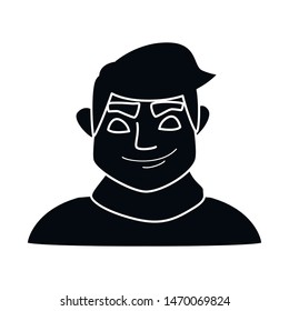 Vector design of boy and face icon. Set of boy and young stock symbol for web.