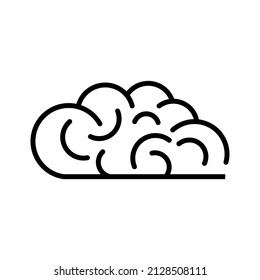 vector design, brain shape illustration