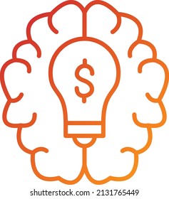 Vector Design Brainstorming Icon Style