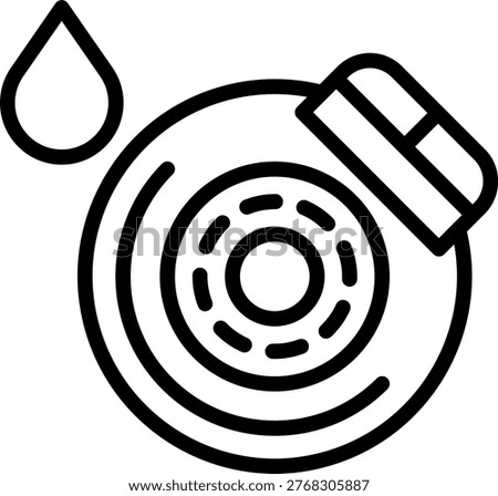 Vector Design Brake Bleeder Icon Style