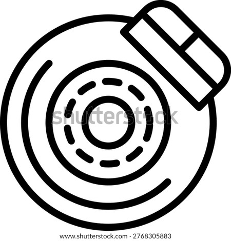 Vector Design Brake Booster Icon Style