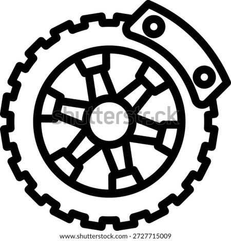 Vector Design Brake Disc Icon Style