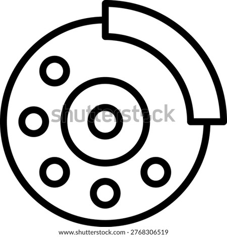 Vector Design Brake Icon Style