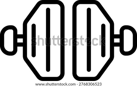 Vector Design Brake Pad Icon Style