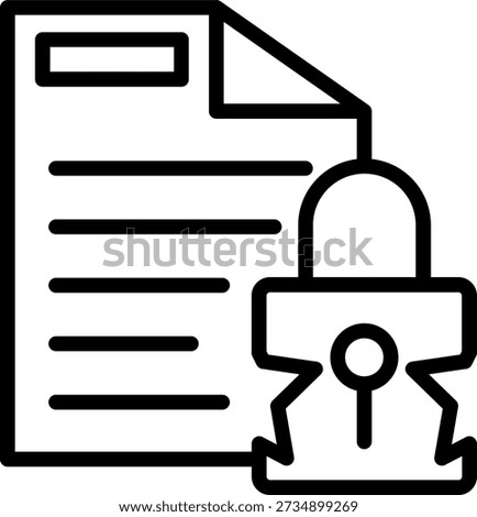 Vector Design Breach Confidentiality Icon Style