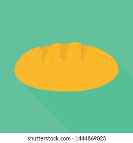 Vector design of bread and corn symbol. Set of bread and bakery vector icon for stock.