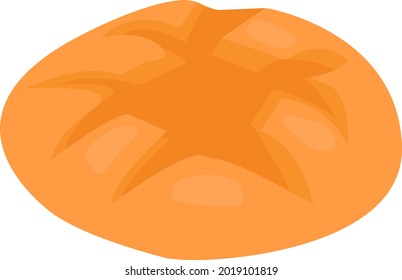 Vector design of bread and food sign. Collection of bread and wicker stock vector illustration