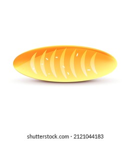 Vector design of bread and food sign