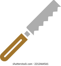 Vector Design Bread Knife Icon Style