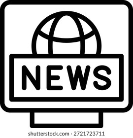 Diseño de Vector Rompiendo el estilo del icono de la Noticias