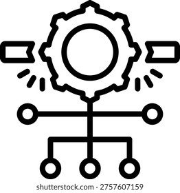Vector Design Breakthrough Cascade Icon Style