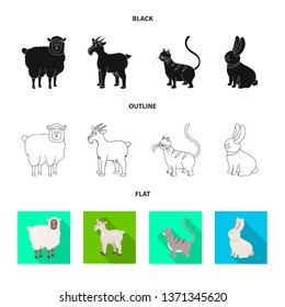 Vector design of breeding and kitchen  icon. Collection of breeding and organic  vector icon for stock.