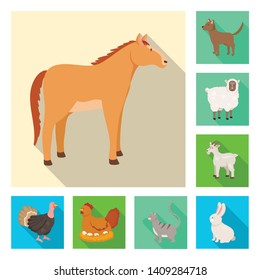 Vector design of breeding and kitchen  icon. Collection of breeding and organic  stock vector illustration.