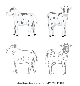 Vector design of breeding and kitchen icon. Collection of breeding and organic stock symbol for web.