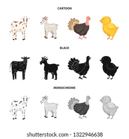 Vector design of breeding and kitchen  sign. Set of breeding and organic  stock symbol for web.