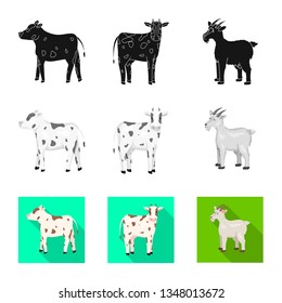 Vector design of breeding and kitchen  sign. Set of breeding and organic  stock symbol for web.