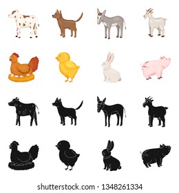 Vector design of breeding and kitchen  sign. Set of breeding and organic  stock symbol for web.