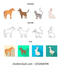 Vector design of breeding and kitchen  sign. Collection of breeding and organic  stock symbol for web.