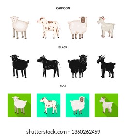 Vector design of breeding and kitchen  sign. Set of breeding and organic  stock symbol for web.