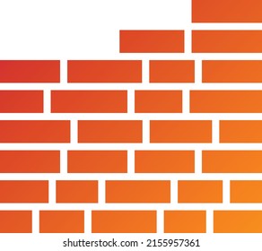 Estilo de icono de ladrillo de diseño de vectores