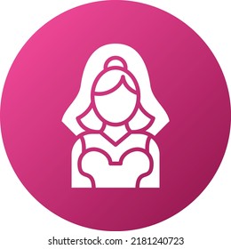 Vector Design Bride Icon Style