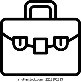 Estilo de icono de la maleta de diseño del vector
