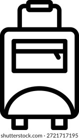 Symbolstil für Vectordesign-Aktenkoffer