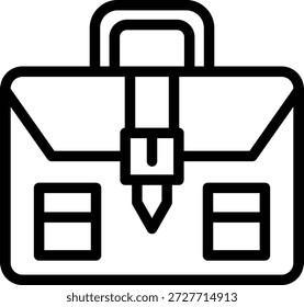 Estilo de icono de maletín de diseño de Vector
