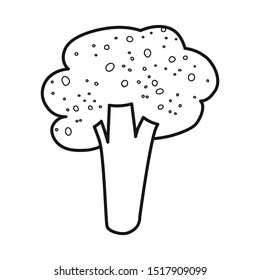 Vector design of broccoli and heart sign. Graphic of broccoli and freshness stock symbol for web.