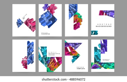 Vector Design for Brochure Annual Report Flyer Magazine deckt A4-Größe ab