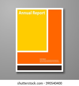 Vector design brochure. Cover flyer. Template layout. Annual report. Poster background. In size a4. Design flyer. Design report. Design layout. Book cover.