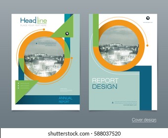 Vector design brochure flyer, business annual report. flier, leaflet, pamphlet brochure. Layout template in A4 size