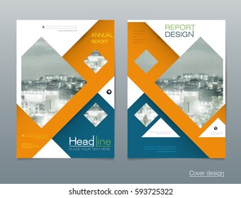 Vector design brochure flyer, business annual report. flier, leaflet, pamphlet brochure. Layout template in A4 size