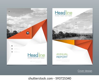 Vector design brochure flyer, business annual report. flier, leaflet, pamphlet brochure. Layout template in A4 size