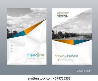 Vector design brochure flyer, business annual report. flier, leaflet, pamphlet brochure. Layout template in A4 size