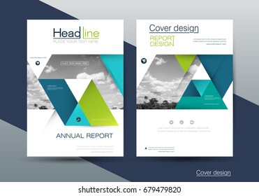 Vector design brochure flyer, business annual report. flier, leaflet, pamphlet brochure. Layout template in A4 size