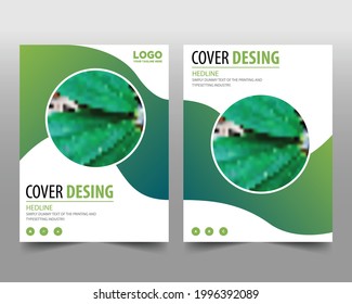 vector design for Brochure Template , Annual Report, Magazine, Poster, Corporate Presentation, Portfolio, Flyer, infographic, layout modern with green color , Easy to use and editable illustration