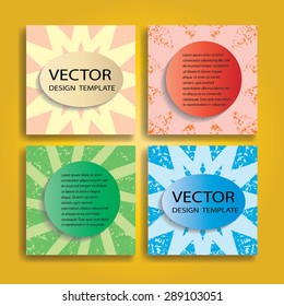 Vector Design Brochure Template,  Business Flyer or Presentation. Trend design.