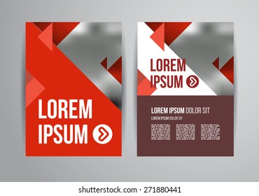 Vector design brochure template with statistic and infographic for business flyer or presentation. Trend design.