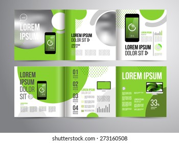 Vector design brochure template with statistic and infographic for business flyer or presentation. Trend design.