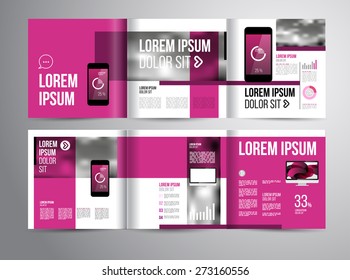 Vector design brochure template with statistic and infographic for business flyer or presentation. Trend design.