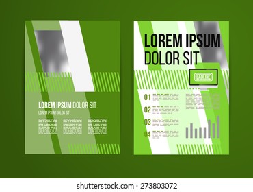 Vector design brochure template with statistic and infographic for business flyer or presentation. Trend design.