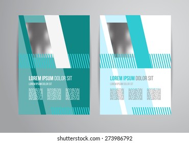 Vector design brochure template with statistic and info graphic for business flyer or presentation. Trend design.