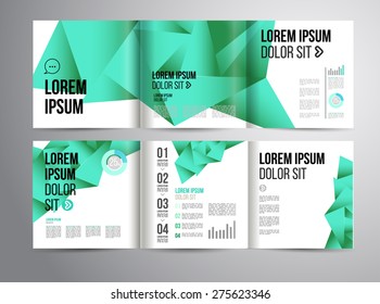 Vector design brochure template with statistic and info graphic for business flyer or presentation. Trend design.