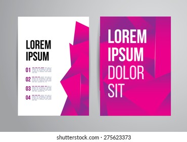 Vector design brochure template with statistic and info graphic for business flyer or presentation. Trend design.