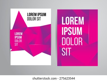Vector design brochure template with statistic and info graphic for business flyer or presentation. Trend design.