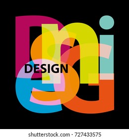 Vector Design. Broken text