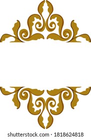 Vector Design of a Brown Leaf Ornament with a Nature Theme