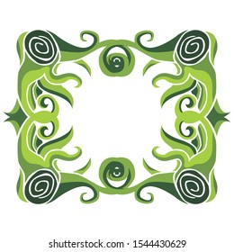 Vector Design of a Brown Wood Box Frame with a Natural Theme