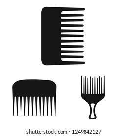 Vector design of brush and hair icon. Collection of brush and hairbrush stock vector illustration.
